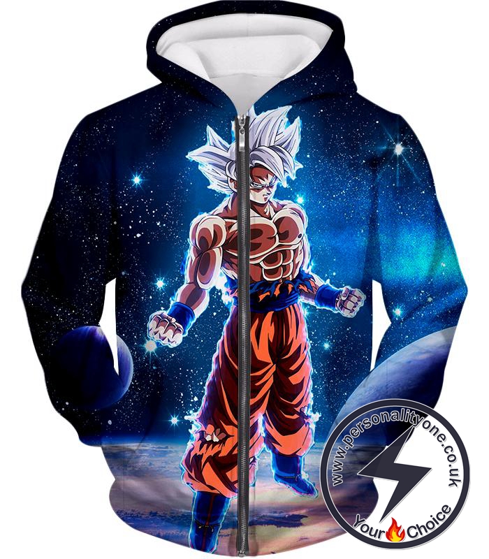 Dragon Ball Super Latest Goku Transformation Cool Limit Breaker Form Zip Up Hoodie